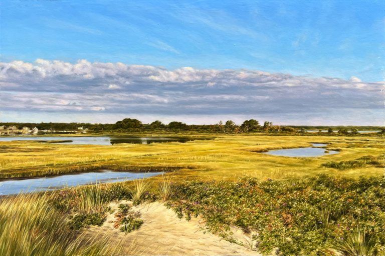 SENGEKONTACKET POND | Oil-on-Panel | 27'-x-37' Framed