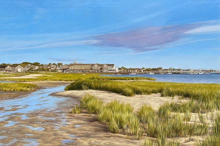 View from the Creeks oil on canvas, 24 x 36 in.